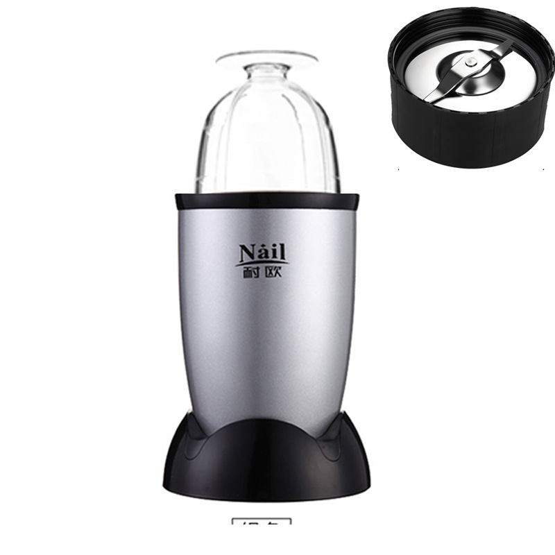 Mali kućni električni mljevenik za tablete, žitarice i biljna sredstva — stroj za mljevenje praha, 220 W, 110–240 V, 22 000 okr/min, posuda od nehrđajućeg čelika