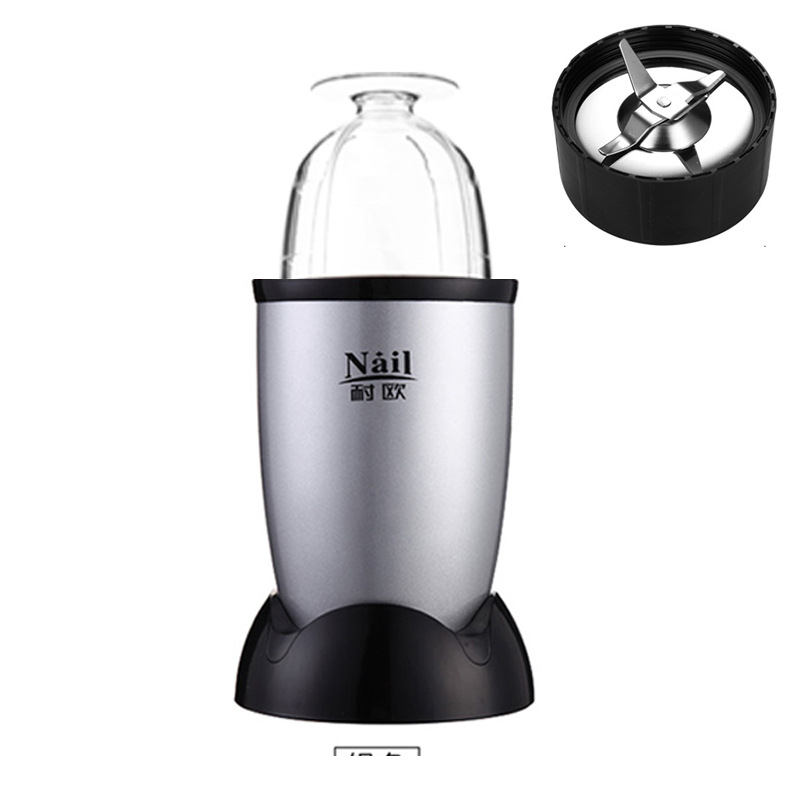 Mali kućni električni mljevenik za tablete, žitarice i biljna sredstva — stroj za mljevenje praha, 220 W, 110–240 V, 22 000 okr/min, posuda od nehrđajućeg čelika