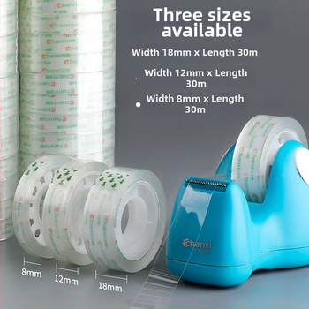 Priehľadná kancelárska lepivá páska Create ease CY1291 pre kancelárske potreby, hrúbka bežná