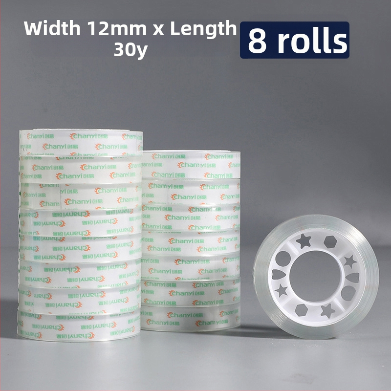 Priehľadná kancelárska lepivá páska Create ease CY1291 pre kancelárske potreby, hrúbka bežná