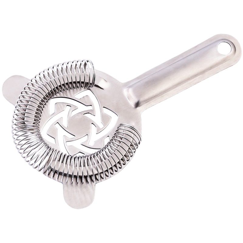 304 rozsdamentes acél koponya koktél szűrő jégelválasztóval