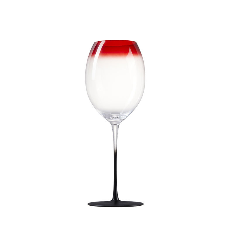  Kristály Bordó vörösboros pohár, készlet, modern egyszerű dizájn, papírdobozos csomagolás, logónyomás lehetséges