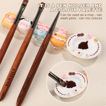 Manikűr tolltartó – Többfunkciós rajzfilm-paletta és tárolóállvány, Márka: Kaniu, Eredet: Zhejiang, Nettó tartalom: 42, Anyag: Egyéb