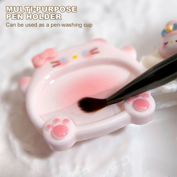 Manikűr tolltartó – Többfunkciós rajzfilm-paletta és tárolóállvány, Márka: Kaniu, Eredet: Zhejiang, Nettó tartalom: 42, Anyag: Egyéb