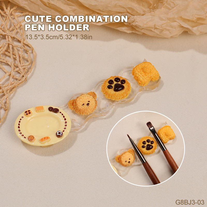 Manikűr tolltartó – Többfunkciós rajzfilm-paletta és tárolóállvány, Márka: Kaniu, Eredet: Zhejiang, Nettó tartalom: 42, Anyag: Egyéb