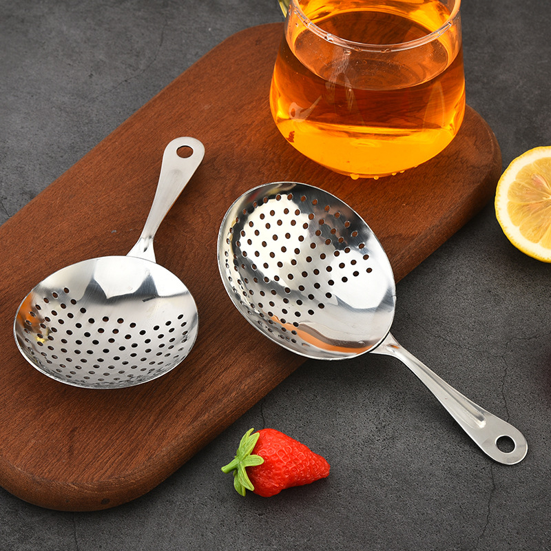 Стоманен филтър за ледени кубчета – бар инструмент за домашен бар, филтриране на лед и смесване на напитки, налична персонализация, печат на лого, серия Смесване на напитки