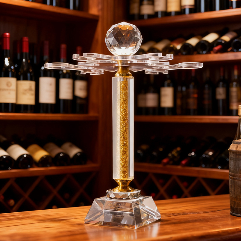 Ólommentes kristályból készült borospohár-készlet, kapacitás 501–600 ml, modern egyszerű stílus