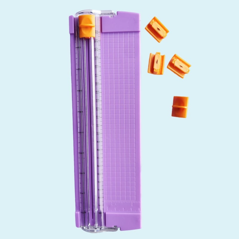 Rezač papira, prijenosni rezač, plastično kućište, alat za rezanje i skladištenje