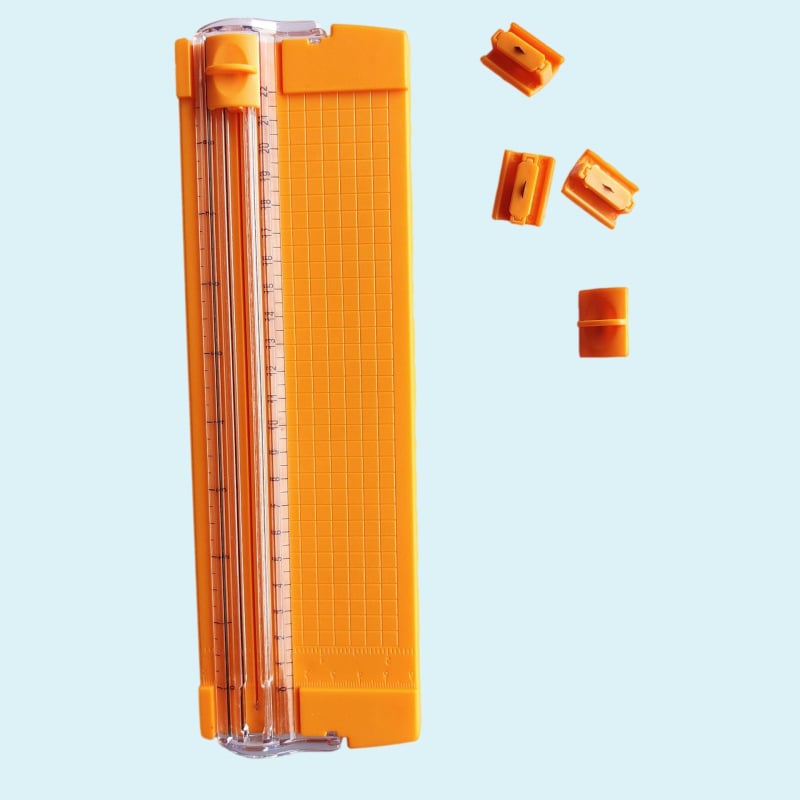 Rezač papira, prijenosni rezač, plastično kućište, alat za rezanje i skladištenje