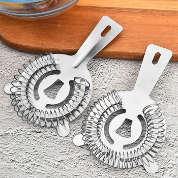 Rozsdamentes acél jégszűrő koktélokhoz, modern egyszerű stílus, 2020-as forgalomba hozatal, 49 g, csomagolás OPP zacskó