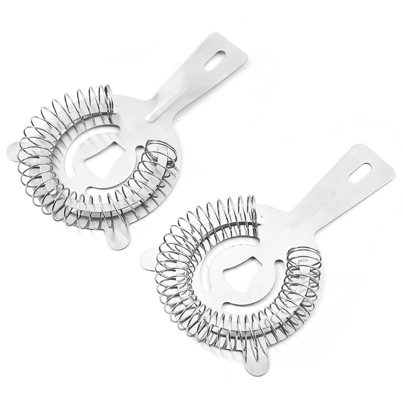 Rozsdamentes acél jégszűrő koktélokhoz, modern egyszerű stílus, 2020-as forgalomba hozatal, 49 g, csomagolás OPP zacskó