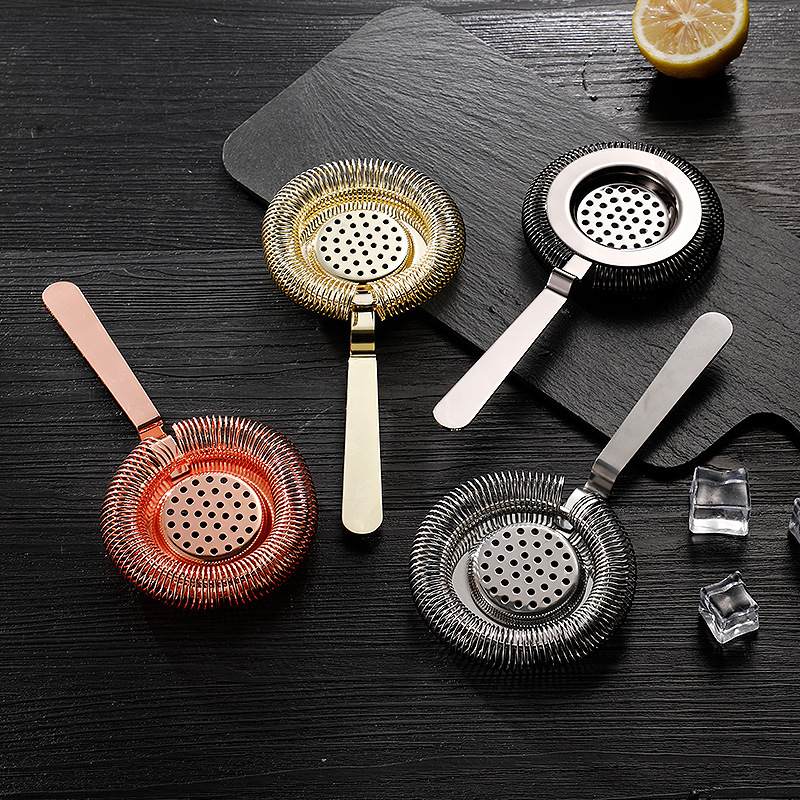 Nehrđajući čelični filter leda za koktele, alat za filtriranje, Broj proizvoda 005, Prilagodljivo, Ispis logotipa