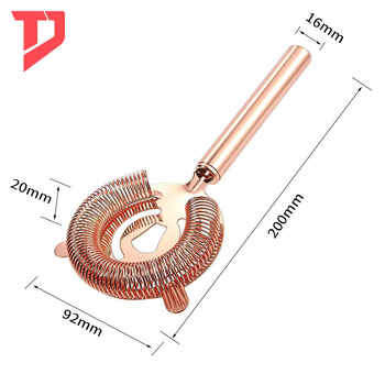Jégkészlet hálós szűrővel és szűrőkanállal 304-es rozsdamentes acélból; egyszerű stílus; súly 50 g; csomagolás OPP zacskóban