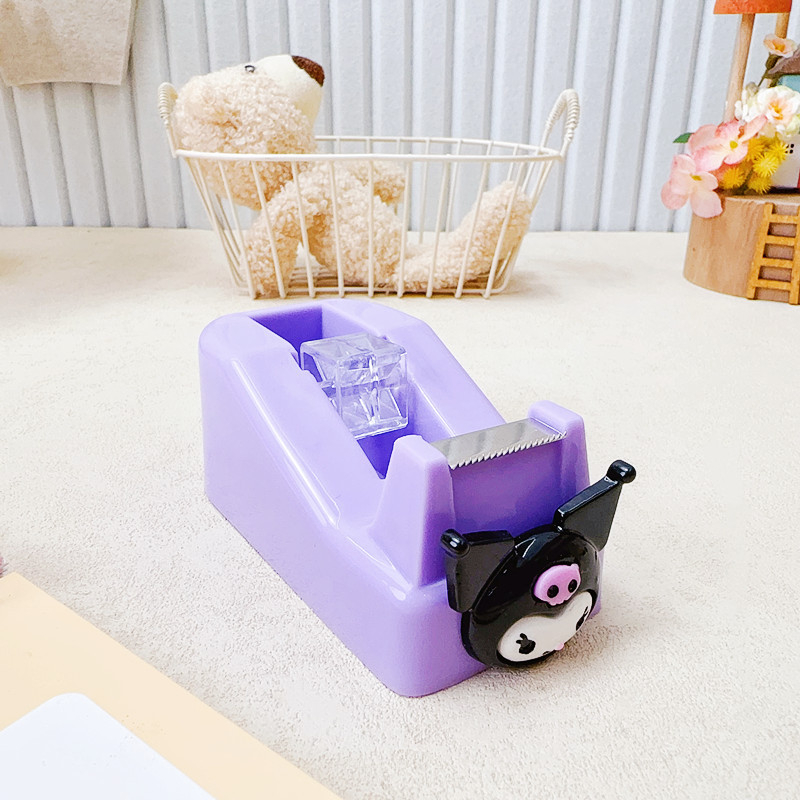 Asztali Cartoon Sanrio szalagvágó, műanyag test, 217 g, akár 25 mm szélességű szalaghoz, tengelyátmérő 25 mm