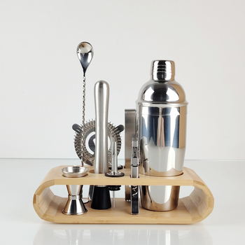Set alata za bar iz nehrđajućeg čelika za koktele, 10-dijelni komplet, moderan stil, ljeto 2021