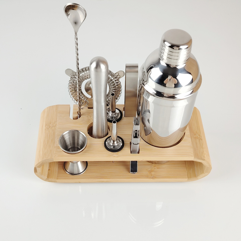 Set alata za bar iz nehrđajućeg čelika za koktele, 10-dijelni komplet, moderan stil, ljeto 2021