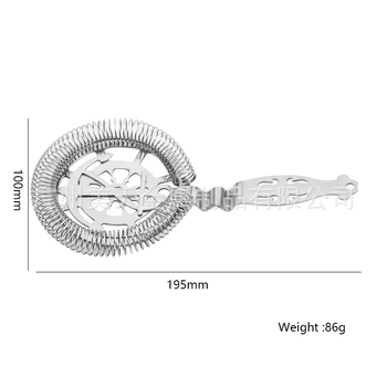Nobachen filtr za led od nehrđajućeg čelika za bar alate — prilagodljiv logo, odjeljivač leda, lansiran 2021
