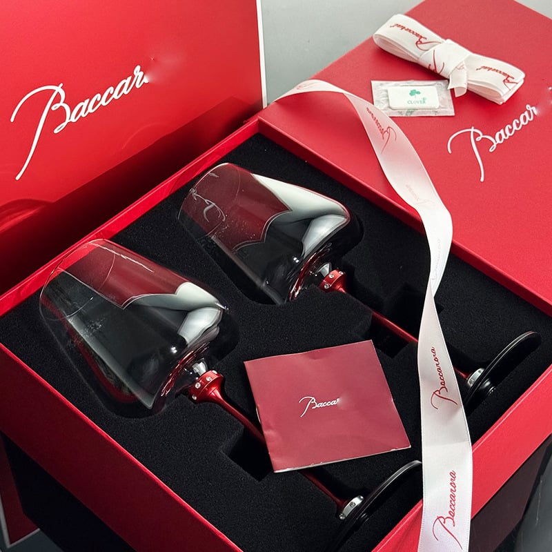 Čaša za crveno vino od kristalnog stakla, set od 2, kapacitet 401–500 ml, stil lagan luksuz, mogućnost personalizacije uz tiskanje logotipa