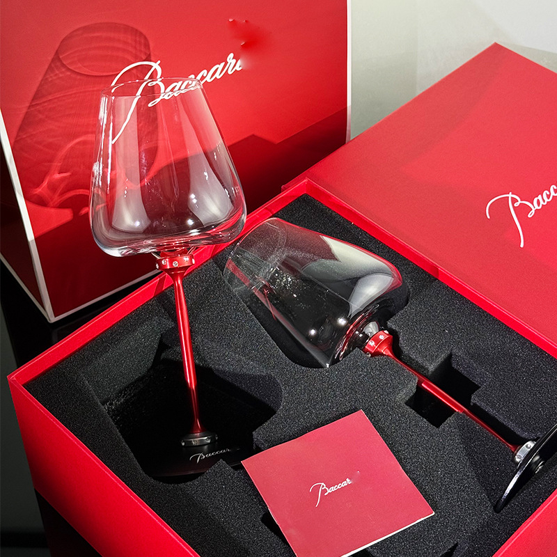 Čaša za crveno vino od kristalnog stakla, set od 2, kapacitet 401–500 ml, stil lagan luksuz, mogućnost personalizacije uz tiskanje logotipa