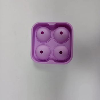 Μορφή σιλικόνης τεσσάρων θηκών για μπάλες πάγου — γρήγορη κατάψυξη, εύκολη απελευθέρωση