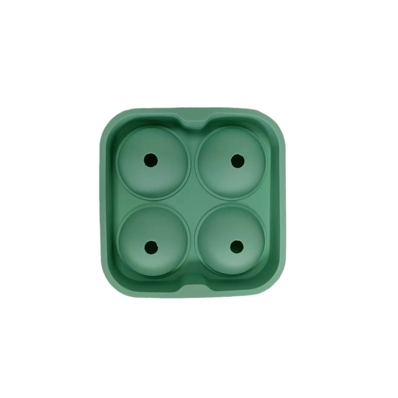 Μορφή σιλικόνης τεσσάρων θηκών για μπάλες πάγου — γρήγορη κατάψυξη, εύκολη απελευθέρωση