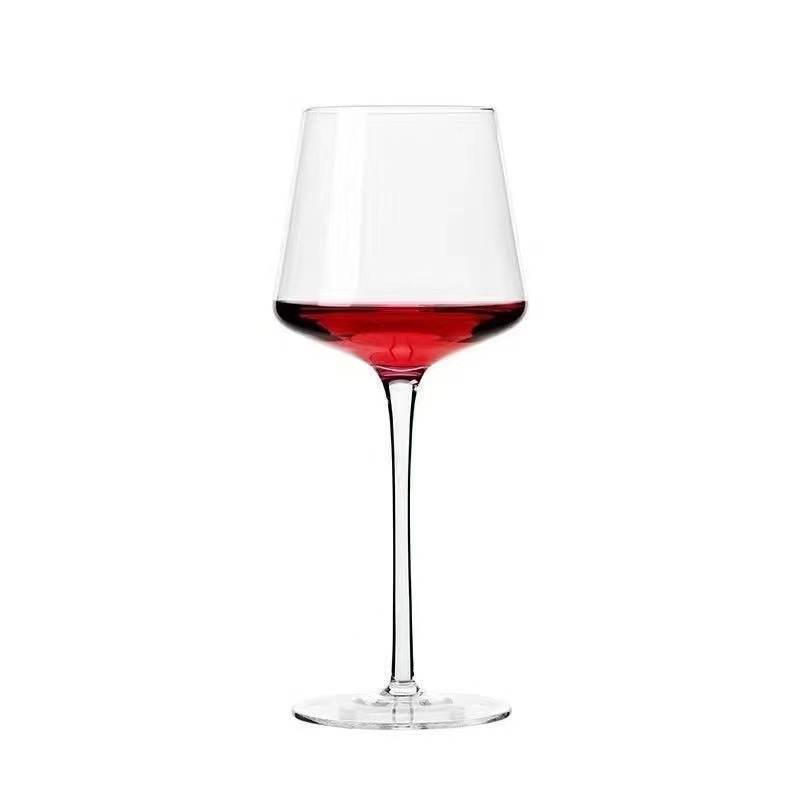 Staklena čaša za vino, ručna izrada, retro stil luksuza