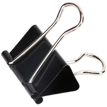 Deli 9543 Crni metalni klips za dokumente, 32 mm, set od 12 komada