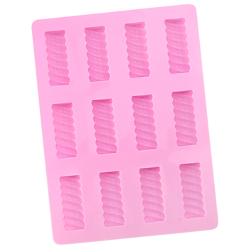 Formă din silicon cu spirală pentru coacere, set de 12 bucăți pentru ciocolată și biscuiți, DIY patiserie