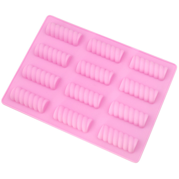 Formă din silicon cu spirală pentru coacere, set de 12 bucăți pentru ciocolată și biscuiți, DIY patiserie