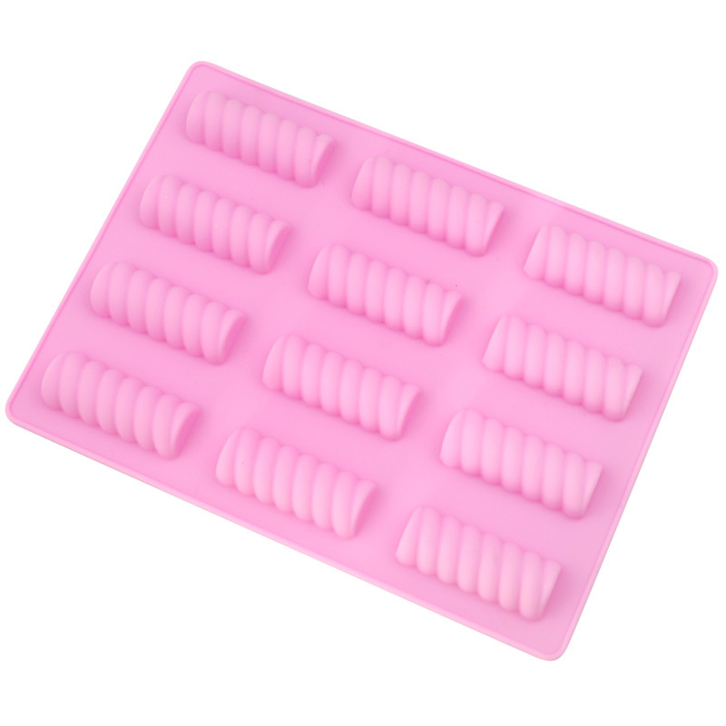 Formă din silicon cu spirală pentru coacere, set de 12 bucăți pentru ciocolată și biscuiți, DIY patiserie