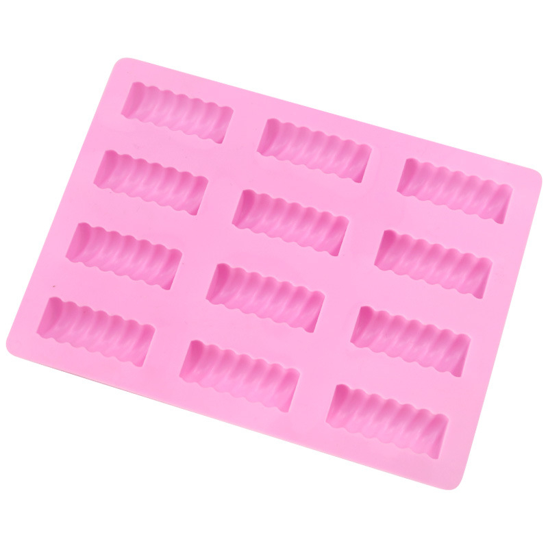 Formă din silicon cu spirală pentru coacere, set de 12 bucăți pentru ciocolată și biscuiți, DIY patiserie