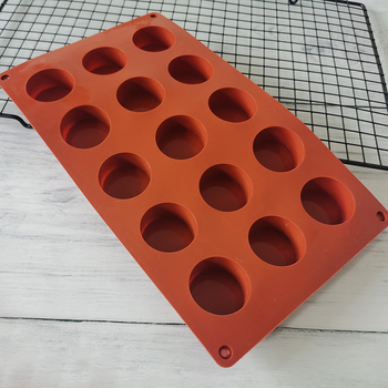 Set din silicon – 15 bucăți, forme cilindrice pentru mousse, deserturi, prăjituri, înghețată, batoane și bomboane