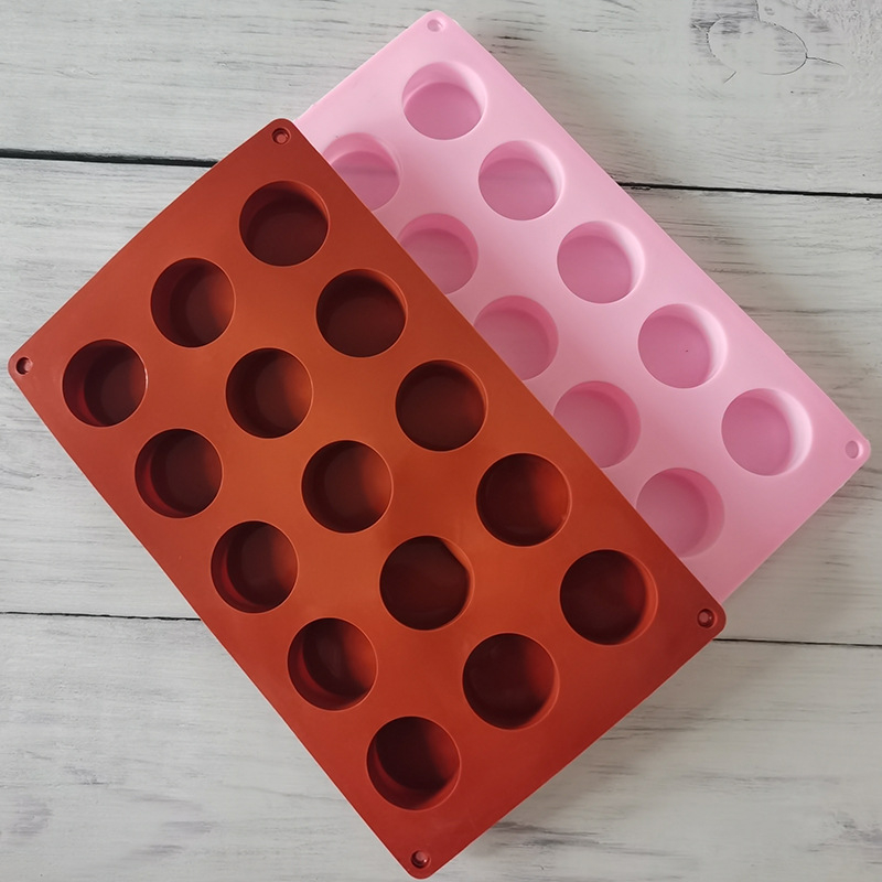 Set din silicon – 15 bucăți, forme cilindrice pentru mousse, deserturi, prăjituri, înghețată, batoane și bomboane