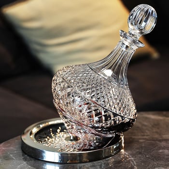 Ólommentes kristályüveg dekantőr kupakkal — európai luxus retro stílus, kapacitás 1–100 ml