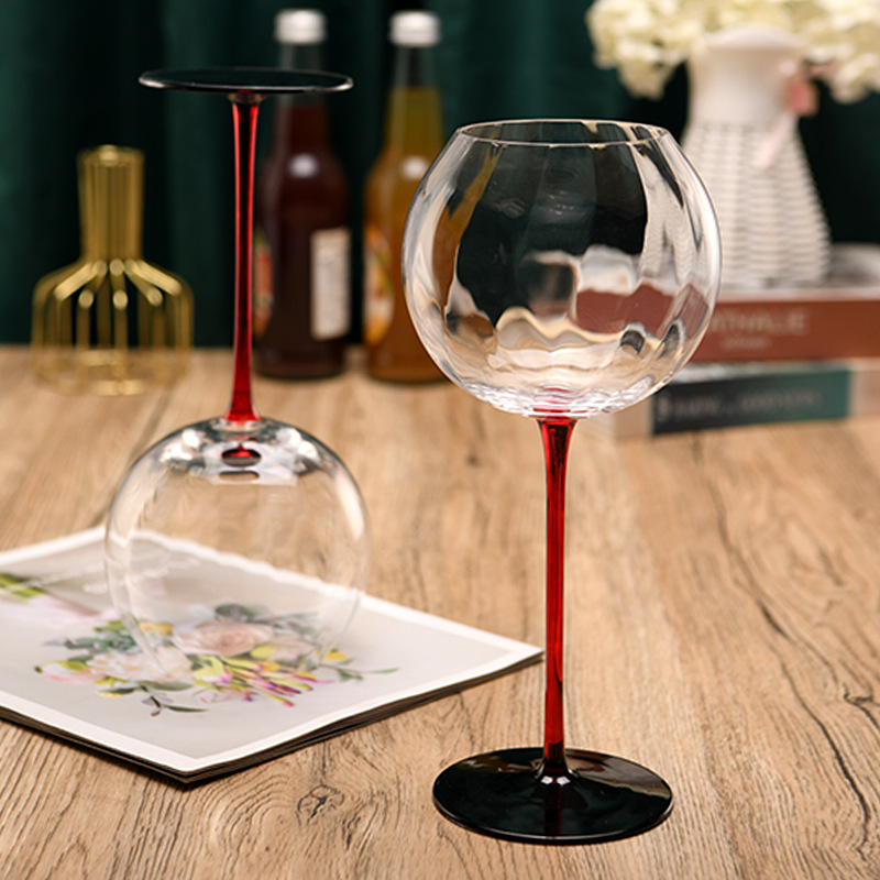 Yu Kai kristály boros pohár, nordikus stílus, készlet 4 darab