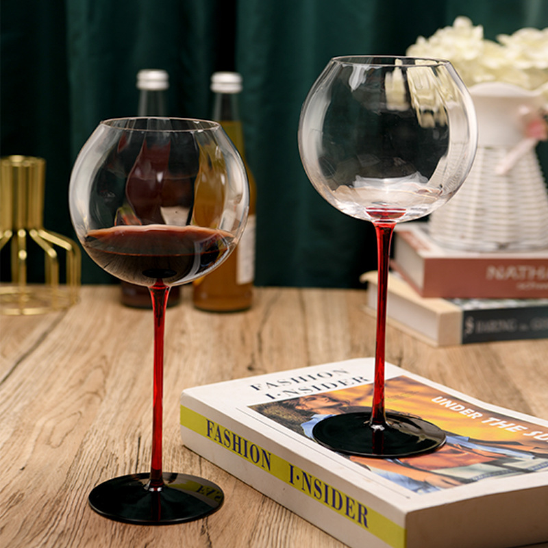 Yu Kai kristály boros pohár, nordikus stílus, készlet 4 darab