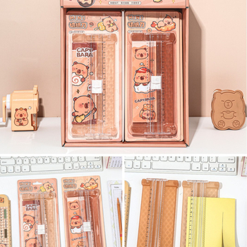 Mini asztali papírvágó, kétirányú pengével, modell xz-46271, ABS műanyag, iskolai és irodai használatra