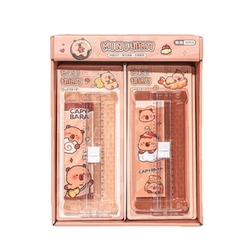 Mini asztali papírvágó, kétirányú pengével, modell xz-46271, ABS műanyag, iskolai és irodai használatra