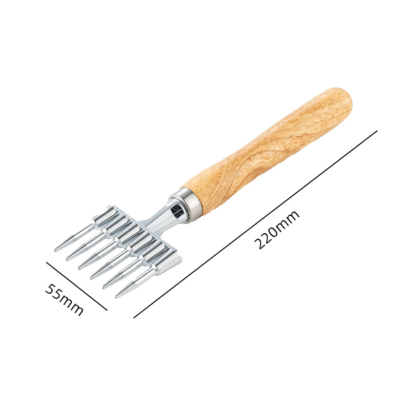 Aluminijski koktel-ledeni kopalj sa šest zuba – moderni minimalistički bar alat, model AZ41-1, 60 g, pakiranje OPP