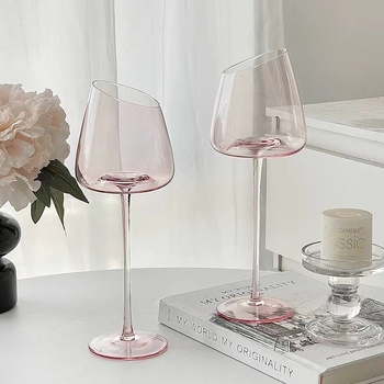 Jiahe čaša za vino s motivom flaminga, kristalno staklo, lagani luksuzni stil, mogućnost prilagođavanja