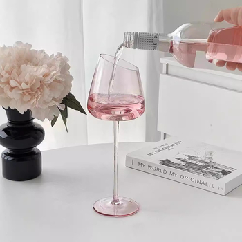 Jiahe čaša za vino s motivom flaminga, kristalno staklo, lagani luksuzni stil, mogućnost prilagođavanja