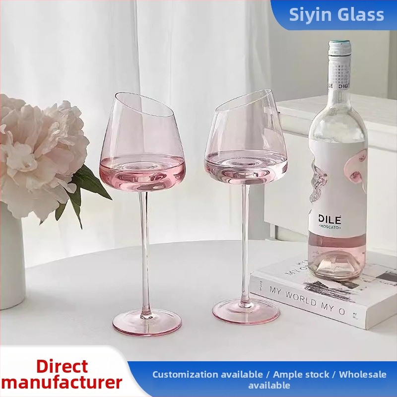 Jiahe čaša za vino s motivom flaminga, kristalno staklo, lagani luksuzni stil, mogućnost prilagođavanja