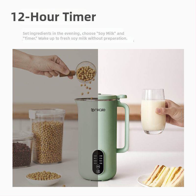 Sójové mlieko stroj pre 2–3 osoby, 0.65L, 750W, 220V, Automatické čistenie