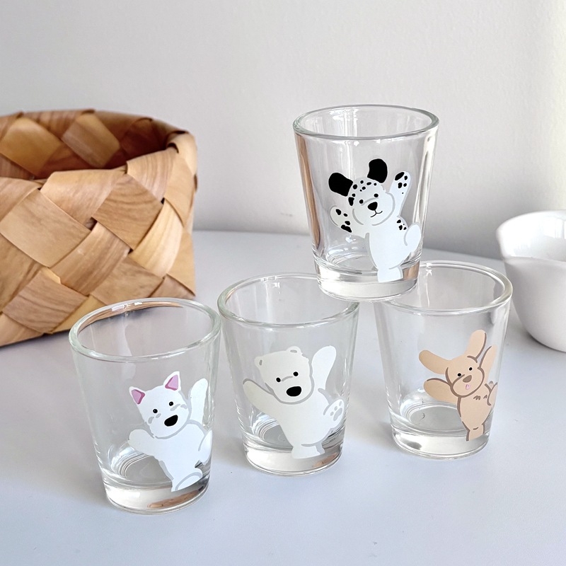 Čaša za alkohol u Ins stilu, staklena, kapacitet 1–100 ml, set 6–10 komada, mogućnost logotipa