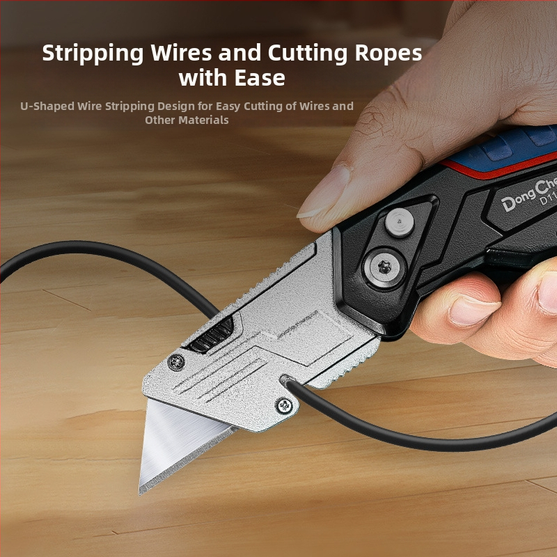 Masszív alumínium ötvözetből készült vágókés gumírozott fogantyúval — ipari minőségű tapéta- és papírvágó