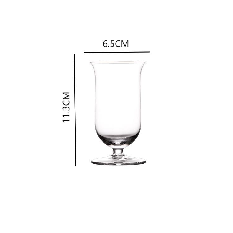 Čaša za vino od kristalnog stakla s elegantnim retro stilom, kapacitet 101–200 ml, otisnuti logo, prilagodba dostupna