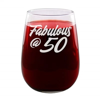 Čaša za crveno vino bez drške, jajastog oblika, s prilagođenim logotipom engleskih slova