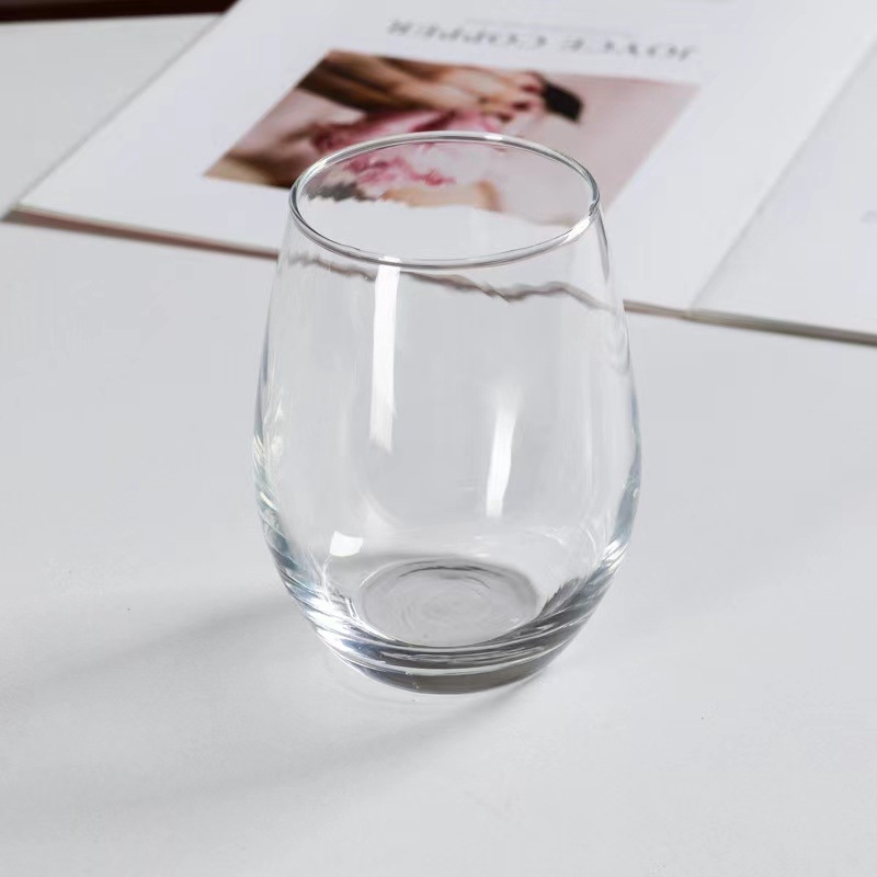 Čaša za crveno vino bez drške, jajastog oblika, s prilagođenim logotipom engleskih slova