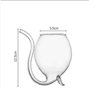 Vampirska čaša za vino od borosilikatnog stakla, svjež stil, moguć print logotipa, prilagodba