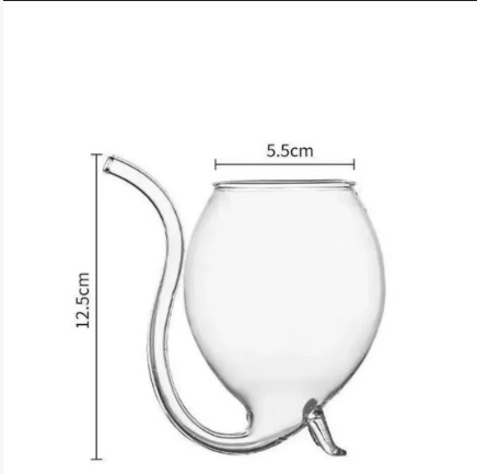 Vampirska čaša za vino od borosilikatnog stakla, svjež stil, moguć print logotipa, prilagodba